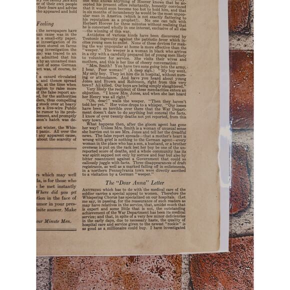 1918 "Whisperings!"‎ Original Vtg Magazine Page WWI by Samual Hopkins Adams - Picture 11 of 12